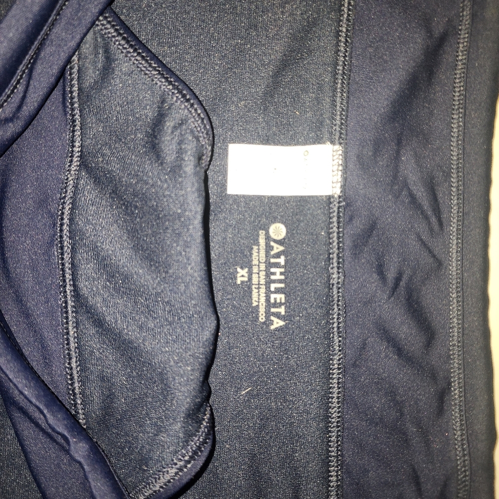 NWT - Athleta Side Tie Bikini Bottoms -Navy -XL - Picture 4 of 6